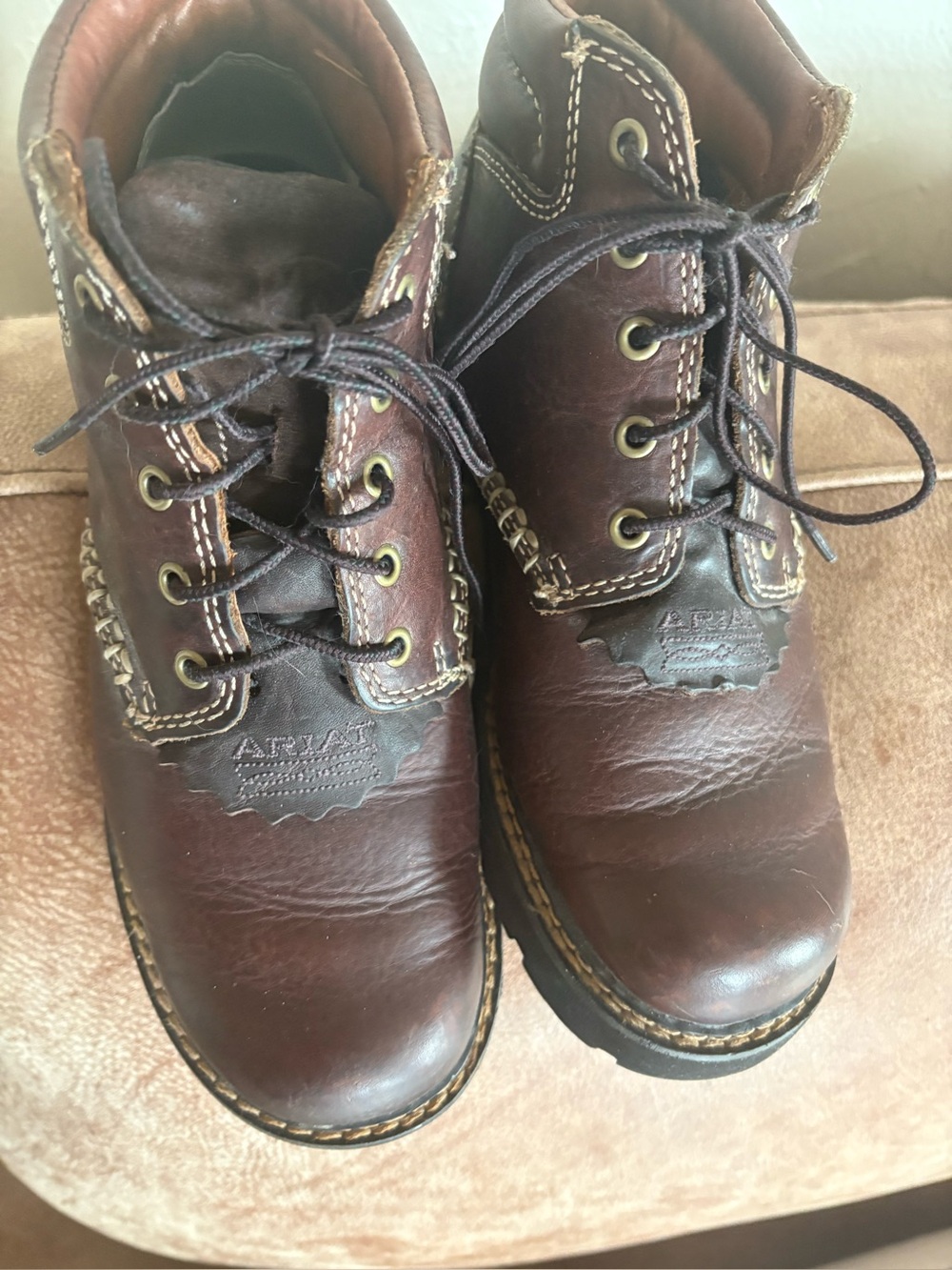 Ariat Women's Canyon Leather Lace-Up Western Ranch Boots – Size 8 B - Picture 16 of 17